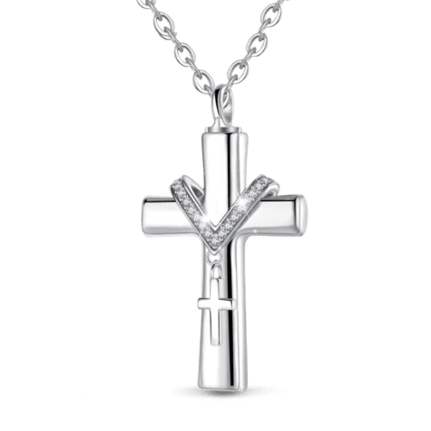 Cross Urn Necklace