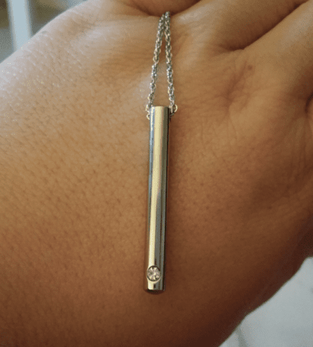 Cylinder Bar Urn Necklace photo review