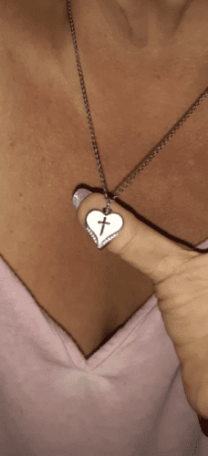 Heart Cross Urn Necklace photo review